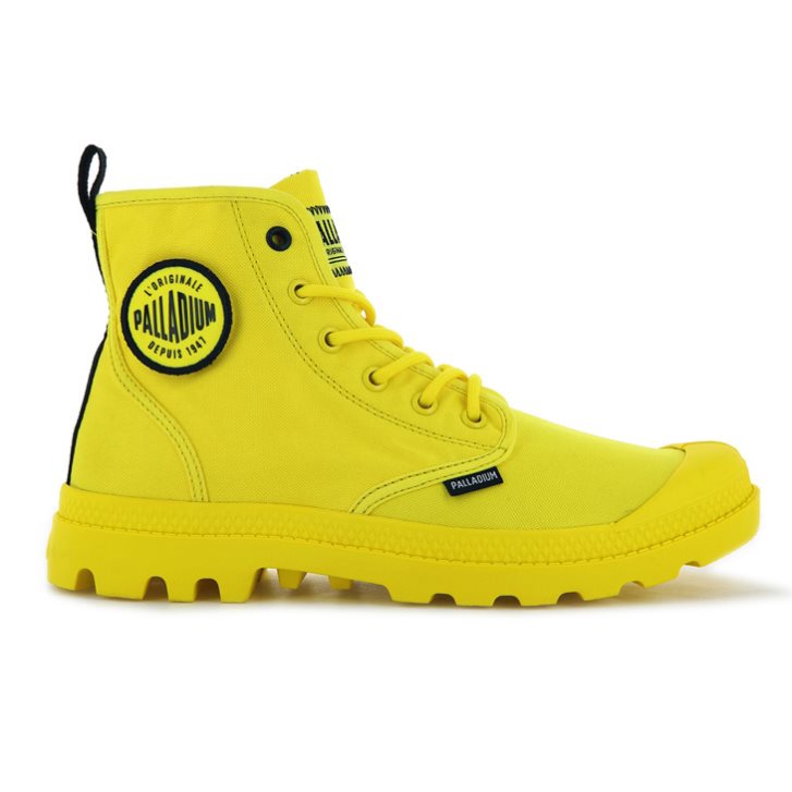 Palladium Pampa Smiley Change Laarzen Heren Geel | NL 02BGAZN